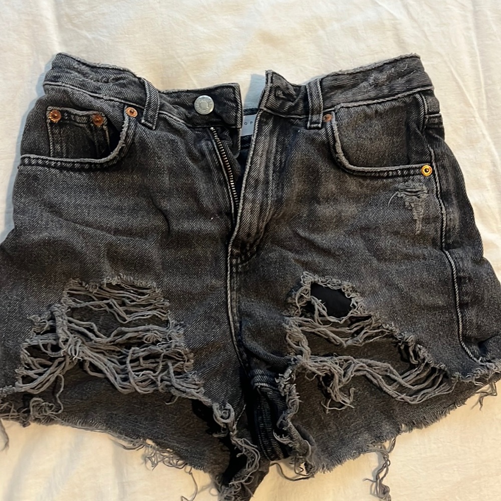 Top shop Black Jean Shorts